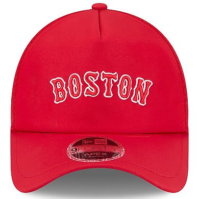 Men's New Era Red Boston Red Sox 2026 Batting Practice Alternate Apex 9FORTY Adjustable Hat