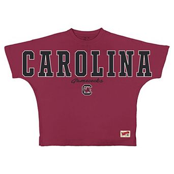 Women's Pressbox Garnet South Carolina Gamecocks Flannigan Oversized T-Shirt