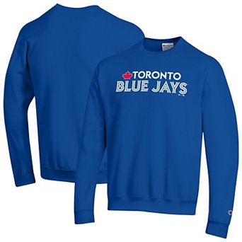 Men's Champion Royal Toronto Blue Jays Powerblend Wordmark Sweatshirt