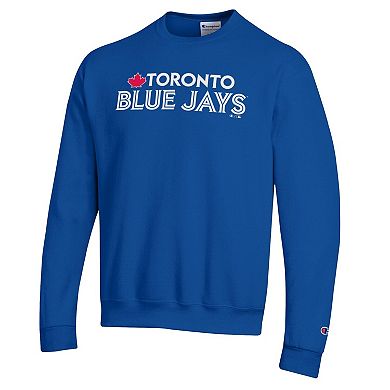 Men's Champion Royal Toronto Blue Jays Powerblend Wordmark Sweatshirt