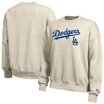 Women's Champion Oatmeal Los Angeles Dodgers All Star Sweatshirt