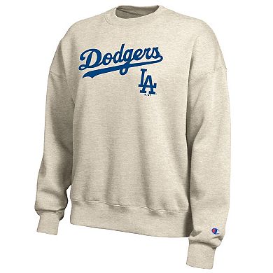 Women's Champion Oatmeal Los Angeles Dodgers All-Star Sweatshirt