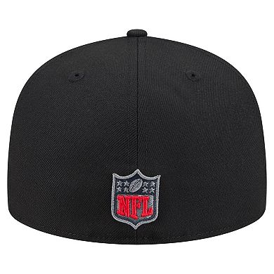 Men's New Era Black New England Patriots Color Pop 59FIFTY Fitted Hat