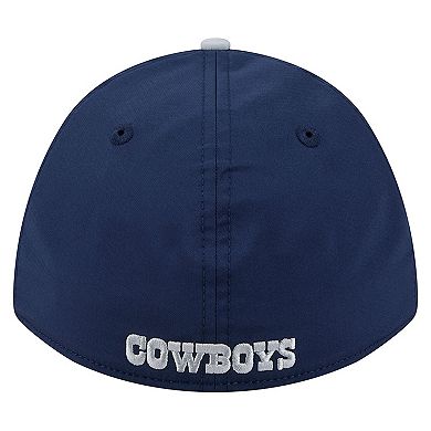 Men's Navy/Silver Dallas Cowboys Rope M-Crown A-Frame 39THIRTY Flex Hat