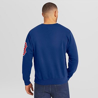 Men's Darius Rucker Collection by Fanatics Navy Boston Red Sox Washed Crew Neck Pullover Sweatshirt