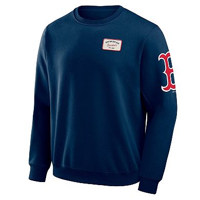 Men's Darius Rucker Collection by Fanatics Navy Boston Red Sox Washed Crew Neck Pullover Sweatshirt