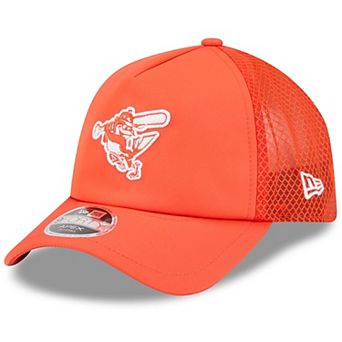 Men's New Era Orange Baltimore Orioles 2026 Batting Practice Alternate Apex 9FORTY Adjustable Hat