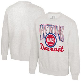 Unisex Stadium Essentials Oatmeal Detroit Pistons Sky High Fleece Sweatshirt