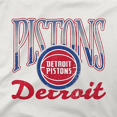 Unisex Stadium Essentials Oatmeal Detroit Pistons Sky High Fleece Sweatshirt