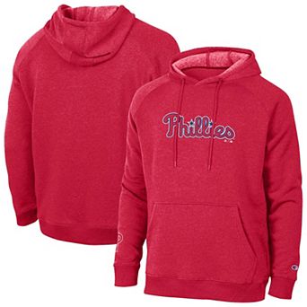 Men's Champion Red Philadelphia Phillies Triumph Tri-Blend Hoodie