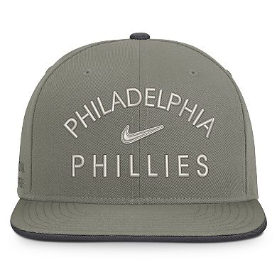 Men's Nike Olive Philadelphia Phillies Pro Dri-FIT Snapback Hat
