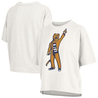 Women's Pressbox White Penn State Nittany Lions Big Canvas Puff Castillo Motley T-Shirt
