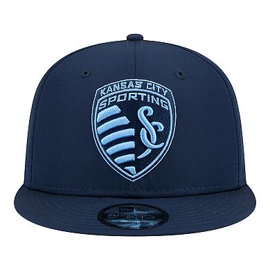 Men's New Era Navy Sporting Kansas City 2026 Jersey Hook 9FIFTY Snapback Hat