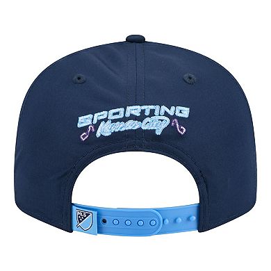Men's New Era Navy Sporting Kansas City 2026 Jersey Hook 9FIFTY Snapback Hat