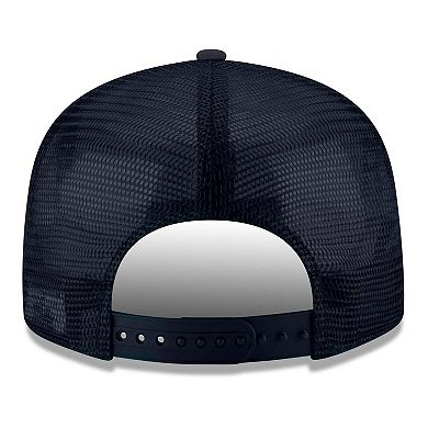 Men's New Era Navy LA Clippers Core Logo Meshback 9FIFTY Snapback Hat