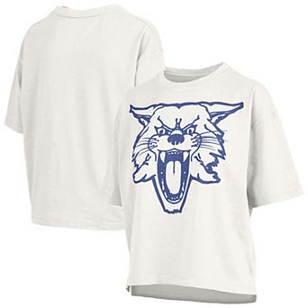 Women's Pressbox White Kentucky Wildcats Big Canvas Puff Castillo Motley T-Shirt