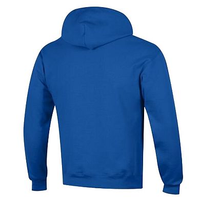 Men's Champion Royal Buffalo Bills Powerblend Arch over Logo Hoodie