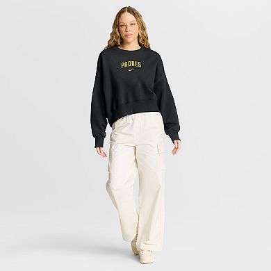 Women's Nike Black San Diego Padres Oversized Primetime Sweatshirt