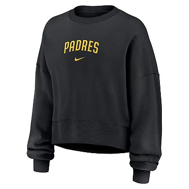 Women's Nike Black San Diego Padres Oversized Primetime Sweatshirt