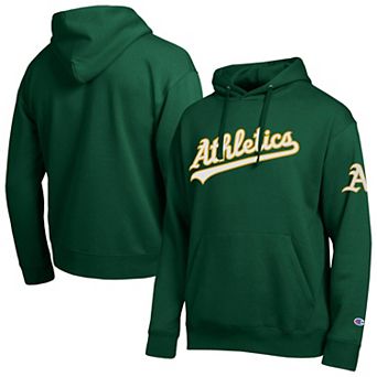 Men's Champion Green Athletics All Star Embroidered Wordmark Hoodie