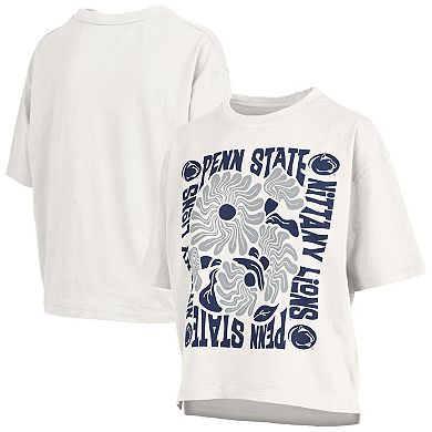 Women's Pressbox White Penn State Nittany Lions Elena Oversized T-Shirt