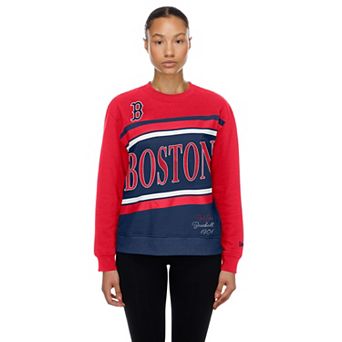Women's New Era Navy/Red Boston Red Sox Gameday Fleece Sweatshirt