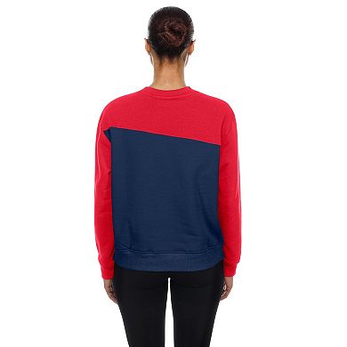 Women's New Era Navy/Red Boston Red Sox Gameday Fleece Sweatshirt