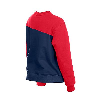 Women's New Era Navy/Red Boston Red Sox Gameday Fleece Sweatshirt