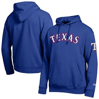 Men's Champion Royal Texas Rangers All Star Embroidered Wordmark Hoodie