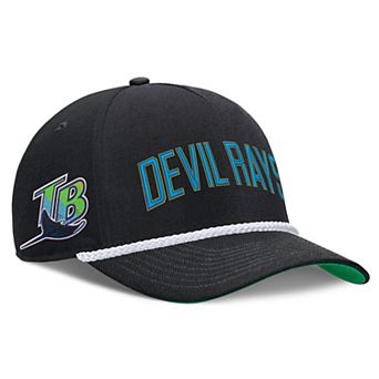 Men's Nike Black Tampa Bay Rays Cooperstown Collection Rise Adjustable Hat