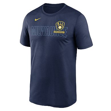 Men's Nike Navy Milwaukee Brewers Knockout Team Legend Dri-FIT T-Shirt