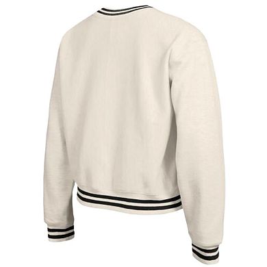 Women's Champion Cream Jacksonville Jaguars Reverse Weave Fleece Sweatshirt