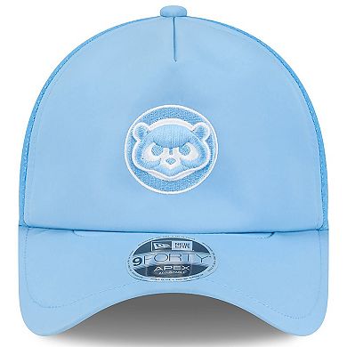 Men's New Era Light Blue Chicago Cubs 2026 Batting Practice Alternate Apex 9FORTY Adjustable Hat