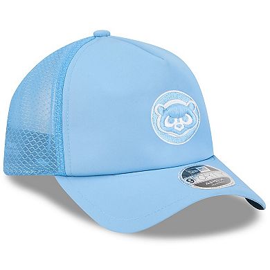 Men's New Era Light Blue Chicago Cubs 2026 Batting Practice Alternate Apex 9FORTY Adjustable Hat