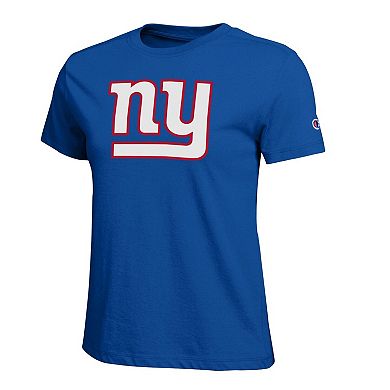 Women's Champion Royal New York Giants Logo T-Shirt