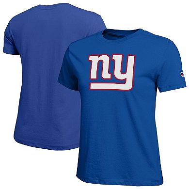 Women's Champion Royal New York Giants Logo T-Shirt