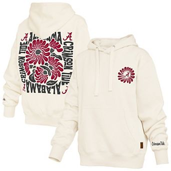 Women's Pressbox Cream Alabama Crimson Tide Elena Janise Hoodie