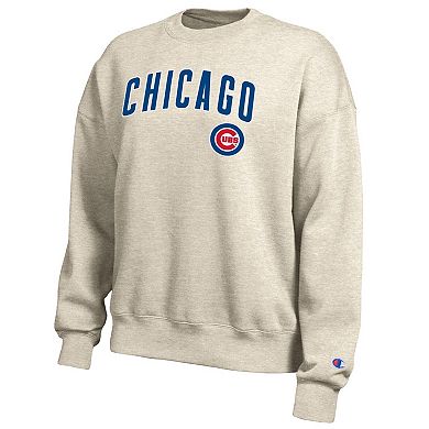 Women's Champion Oatmeal Chicago Cubs All Star Sweatshirt