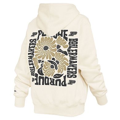 Women's Pressbox Cream Purdue Boilermakers Elena Janise Hoodie