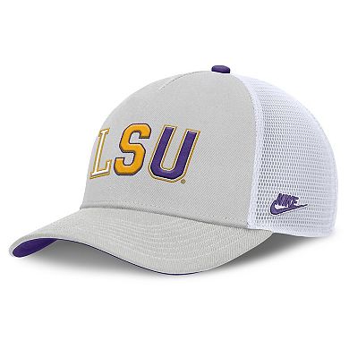 Unisex Nike Gray LSU Tigers 2026 Basketball Refresh 5-Panel Rise Trucker Hat