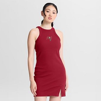 Women's Fanatics Red Tampa Bay Buccaneers Push Beyond Tri-Blend Ribbed Sleeveless Dress