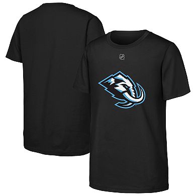 Youth Outerstuff Black Utah Mammoth Primary Logo T-Shirt