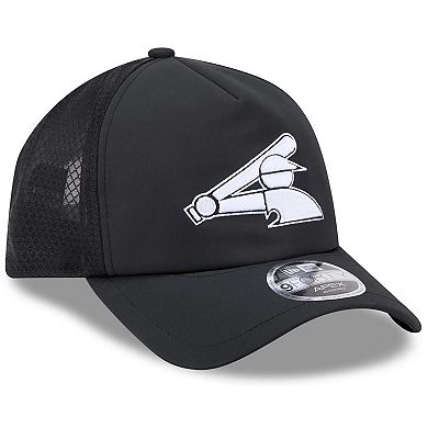 Men's New Era Black Chicago White Sox 2026 Batting Practice Alternate Apex 9FORTY Adjustable Hat