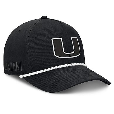 Men's Fanatics Black Miami Hurricanes Undertone Rope Adjustable Hat
