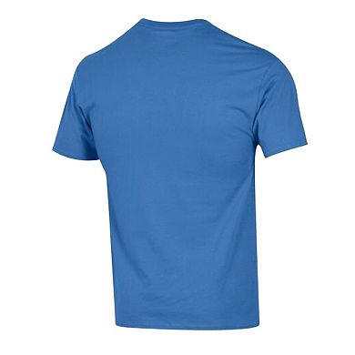 Men's Champion Blue Detroit Lions Arch Over Logo T-Shirt