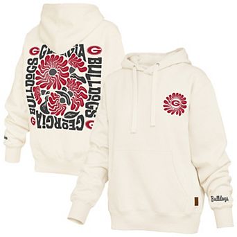 Women's Pressbox Cream Georgia Bulldogs Elena Janise Hoodie