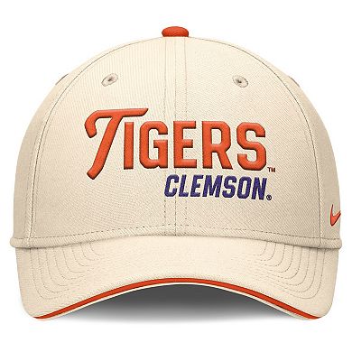 Men's Nike Natural Clemson Tigers 2026 Primetime Swooshflex Hat