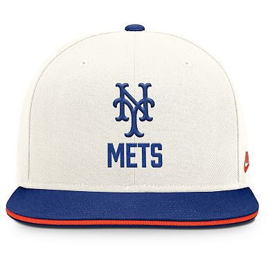 Men's Nike Cream/Royal New York Mets Cooperstown Pro Dri-FIT Snapback Hat