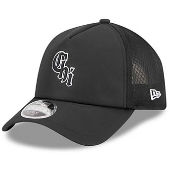 Men's New Era Black Chicago White Sox 2026 Batting Practice Alternate Apex 9FORTY Adjustable Hat