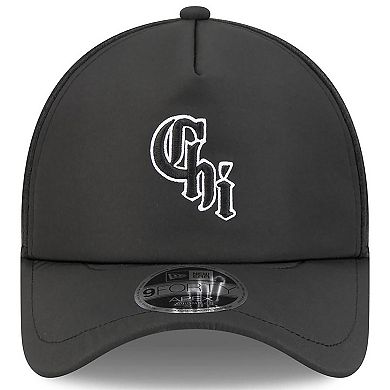 Men's New Era Black Chicago White Sox 2026 Batting Practice Alternate Apex 9FORTY Adjustable Hat
